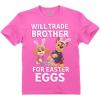 imagePaw Patrol Rubble Digging Easter Eggs TShirt Toddler Kids Egg Hunt Shirt for Boys ampamp GirlsTrade Brother  Pink