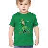 imageSt Patricks Day Shirt Clovers Dabbing Leprechaun Toddler Kids TShirtGreen