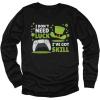 imageSt Patricks Day Shirts for Kids Gamer Luck Skill Youth Kids Long Sleeve TShirtBlack