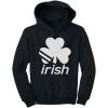 imageSt Patricks Hoodie Irish Shamrock Pattys Day Toddler Kids Sweatshirt HoodiesBlack