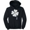 imageTstars Distressed Irish Lucky Clover Hoodie St Patricks Day Sweatshirt Hoodies for Youth Boys ampamp GirlsBlack