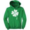 imageTstars Distressed Irish Lucky Clover Hoodie St Patricks Day Sweatshirt Hoodies for Youth Boys ampamp GirlsGreen