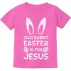 imageTstars Silly Rabbit Easter is for Jesus Funny Bunny Egg Hunt TShirt for Toddler Boys ampamp GirlsPink