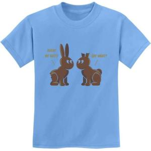imageEaster Chocolate Bunnies Funny Easter Gift Holiday Cute Youth Kids TShirtCalifornia Blue