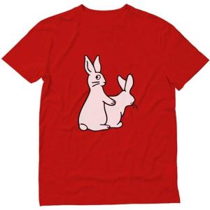 imageFunny Easter Bunny Shirt Easter Rabbits Mens Easter TShirtRed