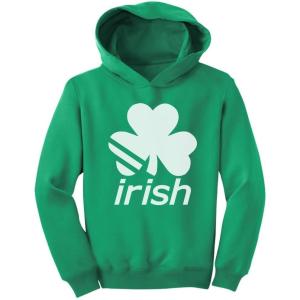 imageSt Patricks Hoodie Irish Shamrock Pattys Day Toddler Kids Sweatshirt HoodiesGreen