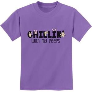 imageTstars Boys Easter Shirt Girls Chillin Bunnies Youth KidsViolet