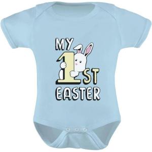 imageTstars My 1st Easter Bunny Baby Bodysuit Holiday Outfit for Infant Boys ampamp GirlsAqua