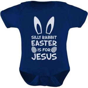 imageTstars Silly Rabbit Easter Baby Outfit Bunny BodysuitNavy