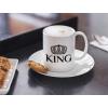 imageKING Crown Coffee Mug Valentines Day GiftWedding GiftCouples Gift Tea Mug 15 Ounce WhiteWhite