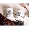 imageKing And Queen Coffee Mug King 15 Ounce White Queen 15 Ounce White