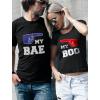 imageMy BAE  My Boo  Gift for Couples His ampamp Hers Valentines Matching Set TShirtsMy Bae Black  My Boo Black