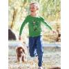 imageSt Patricks Day Irish Clover Dabbing Leprechaun Youth Kids Long Sleeve TShirtGreen