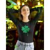 imageSt Patricks Day Shirt Women Teen Girls Irish Four Leaf Clover Long Sleeve TshirtBlack