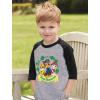 imageTeam Paw Patrol St Patricks Day Toddler ampamp Kids Raglan Tee  Lucky Shamrock 34 Sleeve TShirt for Boys ampamp Girls Dark GrayDark Gray