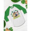 imageTeam Paw Patrol St Patricks Day Toddler ampamp Kids Raglan Tee  Lucky Shamrock 34 Sleeve TShirt for Boys ampamp Girls Dark GrayGreen