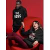 imageThe Boss ampamp The Real Boss Couples Matching Hoodies His and Hers Boyfriend Girlfriend Wife Husband Couple Hoodie SetMen Black  Women Black