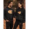 imageThe Missing Piece Pizza Matching Hoodies for Couples His and Hers Hoodie SetMens Black  Women Black