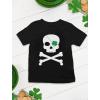 imageToddler St Patricks Day Shirt Pirate Irish Shamrock Clover Kids TShirtBlack