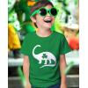 imageTstars Kids St Patricks Day TShirt  Dinosaur TRex ampamp Shamrock Clover  Digging Construction Boys ampamp Girls Toddler TeeBelly Clover  Green