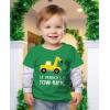 imageTstars Kids St Patricks Day TShirt  Dinosaur TRex ampamp Shamrock Clover  Digging Construction Boys ampamp Girls Toddler TeeTowrific  Green