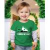 imageTstars Kids St Patricks Day TShirt  Dinosaur TRex ampamp Shamrock Clover  Digging Construction Boys ampamp Girls Toddler TeeTruck  Green