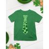 imageTstars Lucky Shamrock Clover Tie TShirt St Patricks Day Tee for Toddler ampamp Youth Boys ampamp GirlsGreen
