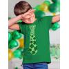imageTstars Lucky Shamrock Clover Tie TShirt St Patricks Day Tee for Toddler ampamp Youth Boys ampamp GirlsGreen