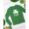 imageTstars St Patricks Day Boys Shirt  Lucky Irish Shamrock ampamp Clover Design  Long Sleeve Kids TeeIrish  Green