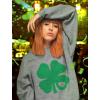 imageTstars St Patricks Day Sweatshirt Women Four Leaf Clover Irish Shamrock SweatshirtsGray