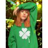 imageTstars St Patricks Day Sweatshirt Women Four Leaf Clover Irish Shamrock SweatshirtsGreen