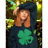 imageTstars St Patricks Day Sweatshirt Women Four Leaf Clover Irish Shamrock SweatshirtsNavy