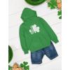 imageTstars St Patricks Hoodie White Shamrock Pattys Day Youth Kids Irish Sweatshirt HoodiesGreen