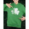 imageTstars St Patricks Hoodie White Shamrock Pattys Day Youth Kids Irish Sweatshirt HoodiesGreen