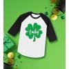 imageTstars Toddler Kids St Patricks Day 34 Sleeve Raglan TShirt with Dump Truck and Shamrock DesignLucky  BlackWhite