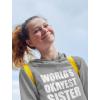 imageWorlds Okayest Sister Sweatshirts Hoodie Sibling Gifts Sisters Women HoodiesGray