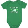 imageTstars First St Patricks Day Outfit  Irish Lucky Clover Short Sleeve Bodysuit for Baby Boys ampamp GirlsKiss Me  Green