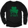 imageTstars St Patricks Day Boys Shirt  Lucky Irish Shamrock ampamp Clover Design  Long Sleeve Kids TeeBlack