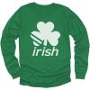 imageTstars St Patricks Day Boys Shirt  Lucky Irish Shamrock ampamp Clover Design  Long Sleeve Kids TeeIrish  Green