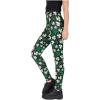 imageTstars St Patricks Day Leggings for Women Teen Girls Shamrock Irish Clover Green TightsBlack  Black