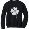 imageTstars St Patricks Day Sweatshirt Women Four Leaf Clover Irish Shamrock SweatshirtsBlack