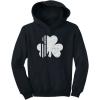 imageTstars St Patricks Hoodie White Shamrock Pattys Day Youth Kids Irish Sweatshirt HoodiesBlack