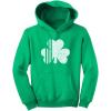 imageTstars St Patricks Hoodie White Shamrock Pattys Day Youth Kids Irish Sweatshirt HoodiesGreen