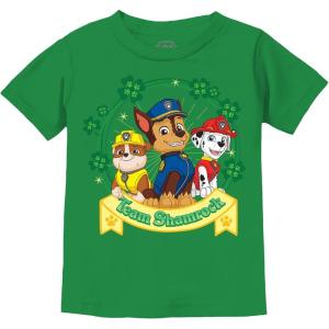 imageSt Patricks Day Paw Patrol TShirt  Toddler ampamp Kids Lucky Shamrock Tee for Boys ampamp GirlsTeam Shamrock  Green