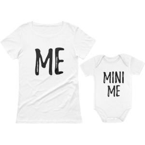 imageTstars Mommy and Me Outfits Me and Mini Me Mother Daughter Matching Mothers Day ShirtsMom White  Daughter White