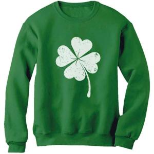 imageTstars St Patricks Day Sweatshirt Women Four Leaf Clover Irish Shamrock SweatshirtsGreen