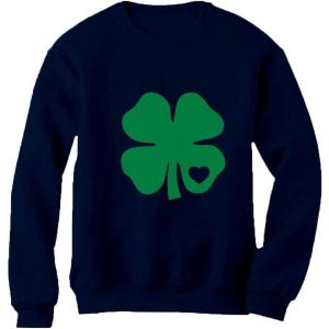imageTstars St Patricks Day Sweatshirt Women Four Leaf Clover Irish Shamrock SweatshirtsNavy