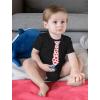 imageBaby Valentines Day Outfit Boy Girl Red Hearts Tie Infant BodysuitBlack