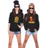 imageBest Friends Set BFF Hoodies Set Burger ampamp Fries JunkFood Matching Couple HoodieBurger Black  Fries Black