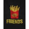 imageBest Friends Set BFF Hoodies Set Burger ampamp Fries JunkFood Matching Couple HoodieBurger Black  Fries Black
